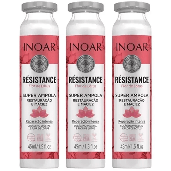 Inoar RESISTENCE LOTUS FLOWER SUPER AMPOULE 6X 45ml