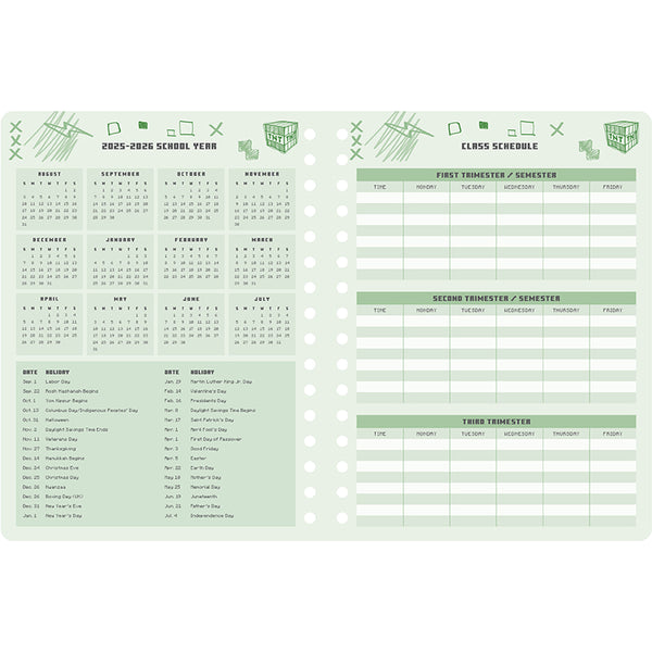 Insight Editions 2025-2026 Minecraft Mobs Student Planner – Insight Editions