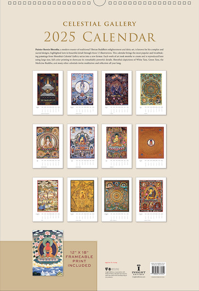 Insight Editions 2025 Celestial Gallery Poster Wall Calendar – Insight Editions