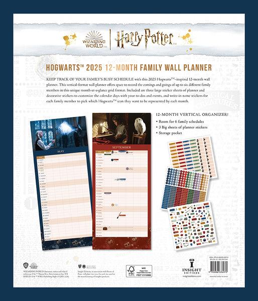 Insight Editions 2025 Harry Potter: Hogwarts Family Wall Planner – Insight Editions