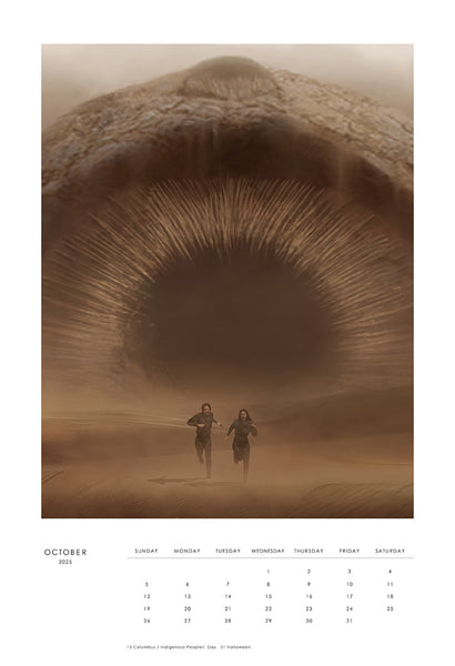 Insight Editions 2025 The Art And Soul Of Dune Poster Wall Calendar – Insight Editions