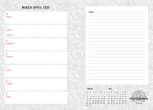 Insight Editions 2025 The Sopranos 13-Month Weekly Planner – Insight Editions