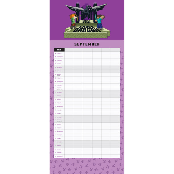 Insight Editions 2026 Minecraft Family Wall Planner – Insight Editions