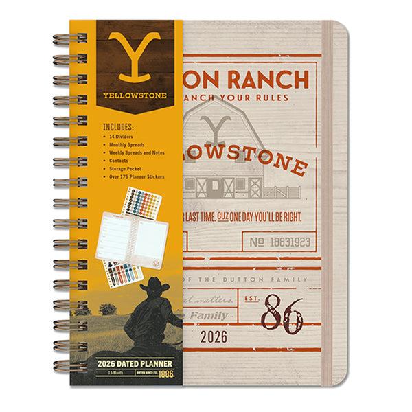 insight editions 2026 Yellowstone: The Dutton Ranch 13-Month Weekly Planner – Insight Editions