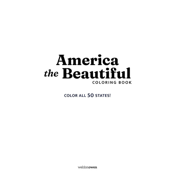 Insight Editions America The Beautiful Coloring Book – Insight Editions