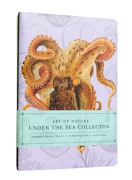 Insight Editions Art Of Nature: Under The Sea Sewn Notebook Collection (Set Of 3) – Insight Editions