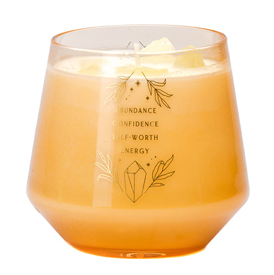 Insight Editions Citrine Crystal Healing Scented Glass Candle – Insight Editions