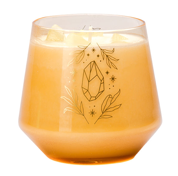 insight editions Citrine Crystal Healing Scented Glass Candle – Insight Editions
