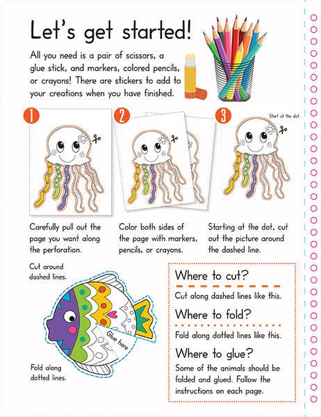 Insight Editions Color Cut And Fold: Ocean Animals – Insight Editions