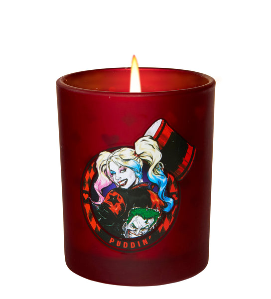 insight editions DC Comics: Harley Quinn Glass Votive Candle – Insight Editions