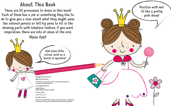 Insight Editions Design And Draw 50 Princess Outfits – Insight Editions