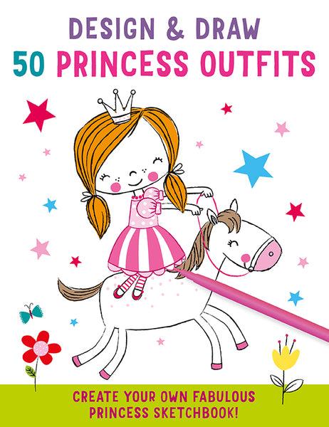 insight editions Design and Draw 50 Princess Outfits – Insight Editions