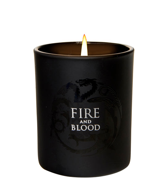 insight editions Game of Thrones: "Fire and Blood" Glass Votive Candle – Insight Editions