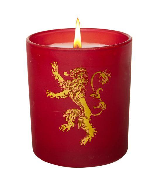 insight editions Game of Thrones: House Lannister Glass Candle – Insight Editions