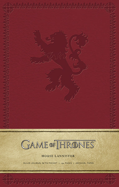 insight editions Game of Thrones: House Lannister Hardcover Ruled Journal (Large) – Insight Editions