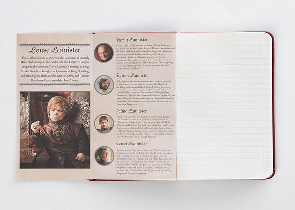 Insight Editions Game Of Thrones: House Lannister Ruled Pocket Journal – Insight Editions