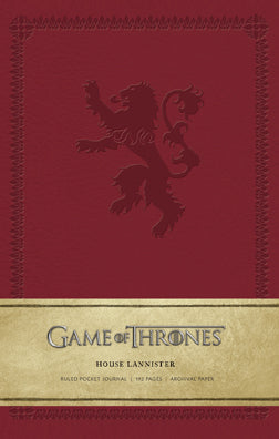 insight editions Game of Thrones: House Lannister Ruled Pocket Journal – Insight Editions
