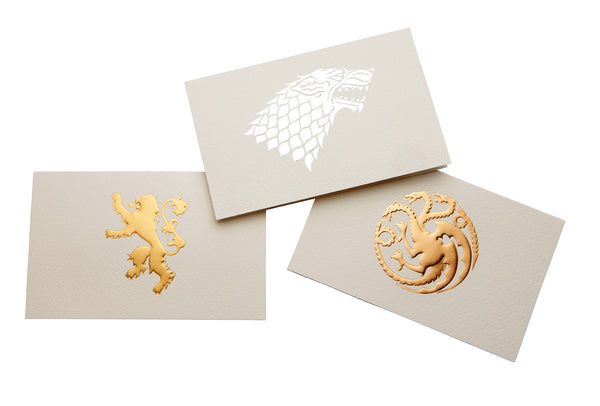Insight Editions Game Of Thrones: House Sigil Foil Note Cards – Insight Editions
