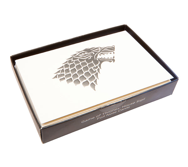 insight editions Game of Thrones: House Sigil Foil Note Cards – Insight Editions