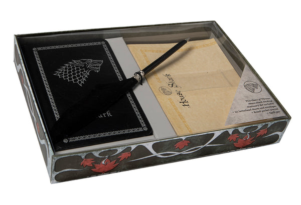 insight editions Game of Thrones: House Stark: Desktop Stationery Set (With Pen) – Insight Editions