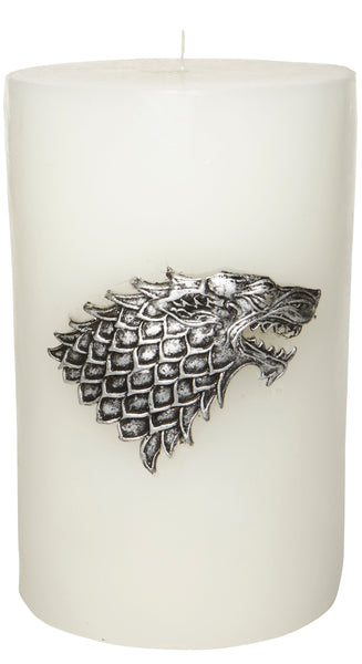 Insight Editions Game Of Thrones: House Stark Large Sculpted Sigil Candle – Insight Editions