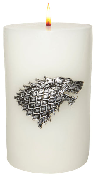 insight editions Game of Thrones: House Stark Large Sculpted Sigil Candle – Insight Editions