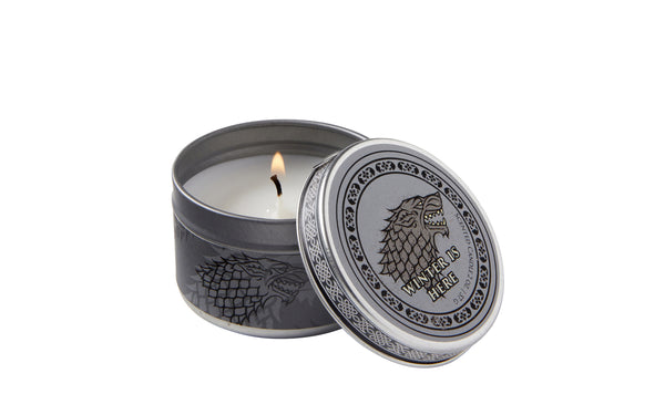 insight editions Game of Thrones: House Stark Scented Candle (2 oz. - Frosted Pine) – Insight Editions