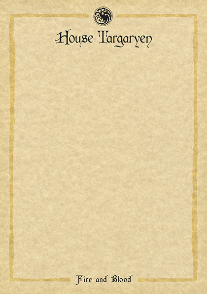 Insight Editions Game Of Thrones: House Targaryen: Desktop Stationery Set (With Pen) – Insight Editions