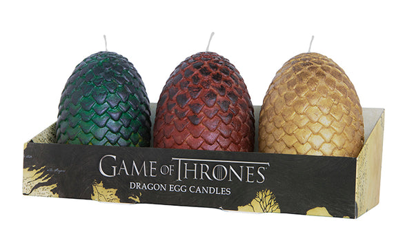 insight editions Game of Thrones: Sculpted Dragon Egg Candles (Set of 3) – Insight Editions