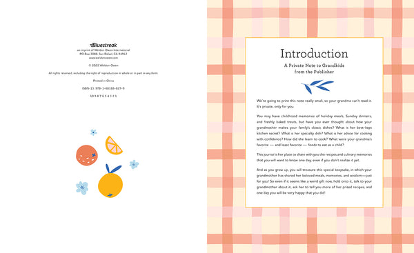 Insight Editions Grandmother's Recipe Journal – Insight Editions