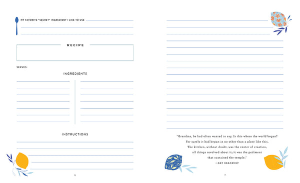 Insight Editions Grandmother's Recipe Journal – Insight Editions