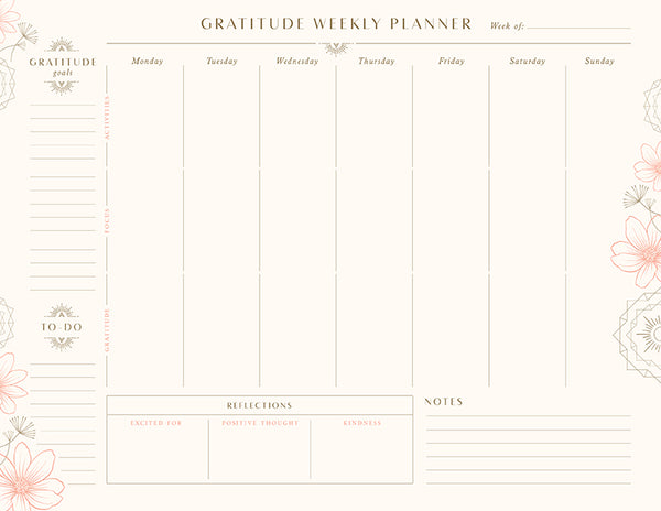 insight editions Gratitude Weekly Planner Notepad – Insight Editions