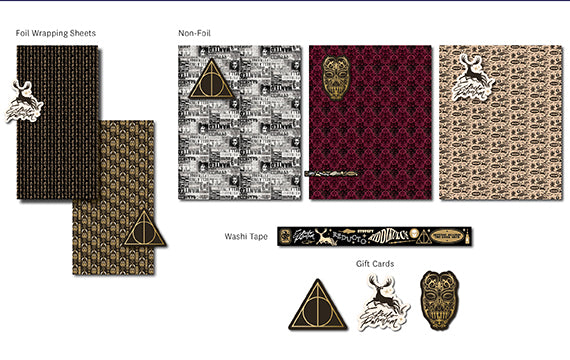 Insight Editions Harry Potter: Dark Arts Gift Wrap Stationery Set – Insight Editions