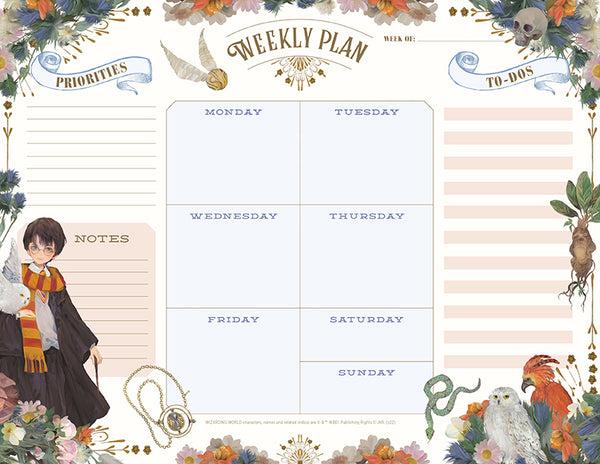 insight editions Harry Potter: Floral Fantasy Weekly Planner Notepad – Insight Editions