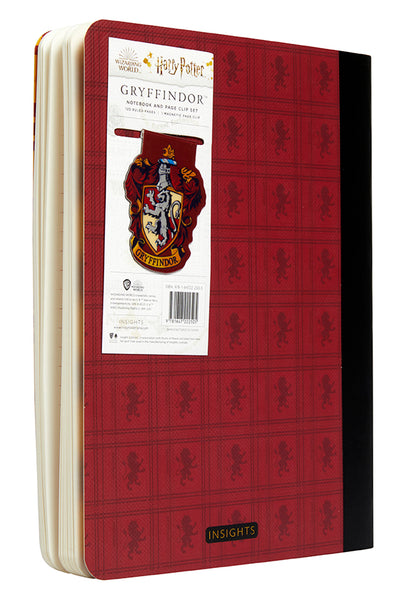 Insight Editions Harry Potter: Gryffindor Notebook And Page Clip Set – Insight Editions