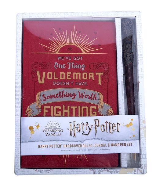 insight editions Harry Potter: Harry Potter Hardcover Ruled Journal and Wand Pen Set – Insight Editions