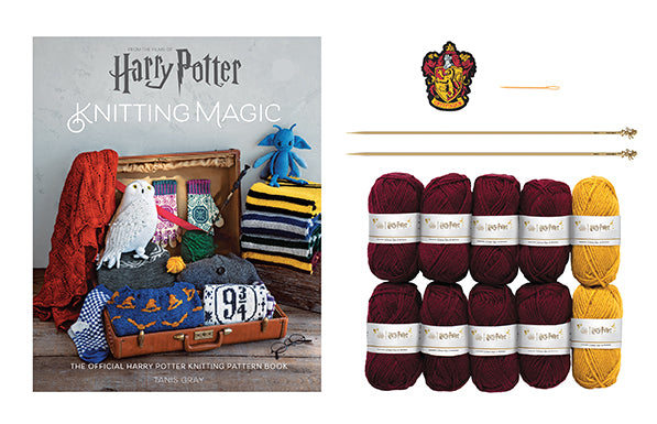 Insight Editions Harry Potter Knitting Magic Gift Set: Gryffindor Scarf – Insight Editions