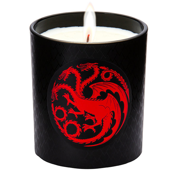 insight editions House of the Dragon: Targaryen Fire & Blood Color-Changing Candle – Insight Editions