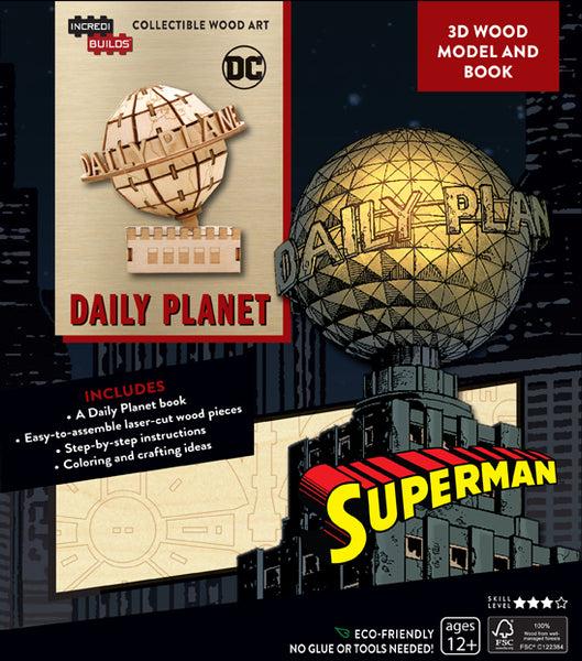insight editions IncrediBuilds: DC Comics: Superman: Daily Planet 3D Wood Model and Boo – Insight Editions