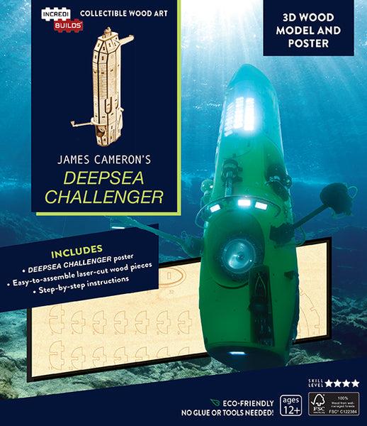 insight editions IncrediBuilds: James Cameron's DEEPSEA CHALLENGER 3D Wood Model and Po – Insight Editions