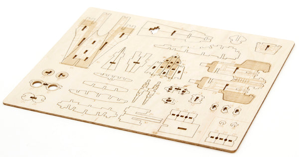 Insight Editions IncrediBuilds: Journey To Star Wars: The Last Jedi: A-wing 3D Wood Mod – Insight Editions