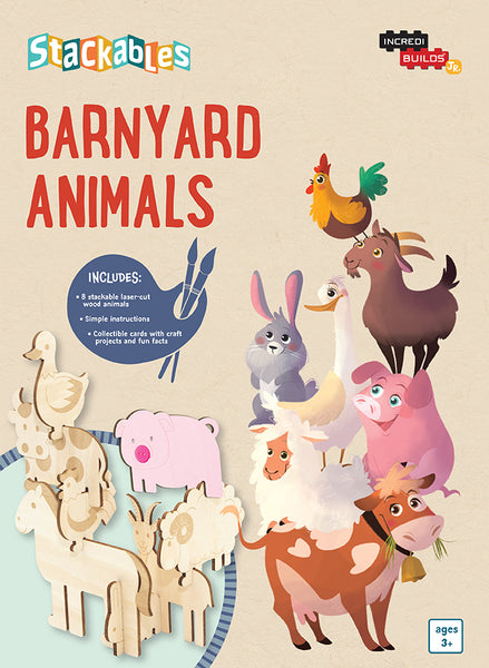 insight editions IncrediBuilds Jr.: Stackables: Barnyard Animals – Insight Editions