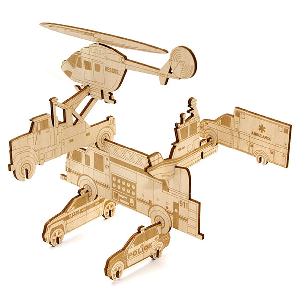 Insight Editions IncrediBuilds Jr.: Stackables: Rescue Vehicles – Insight Editions