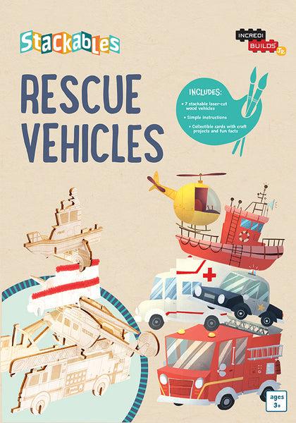 insight editions IncrediBuilds Jr.: Stackables: Rescue Vehicles – Insight Editions