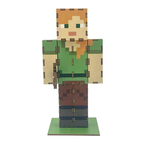 insight Editions IncrediBuilds: Minecraft: Alex 3D Wood Model – Insight Editions