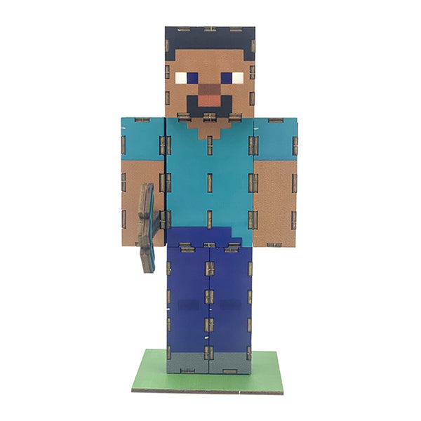 Insight Editions IncrediBuilds: Minecraft: Steve 3D Wood Model – Insight Editions
