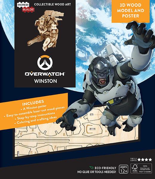insight editions IncrediBuilds: Overwatch: Winston 3D Wood Model and Poster – Insight Editions