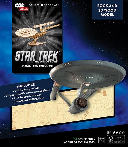 insight editions IncrediBuilds: Star Trek: U.S.S. Enterprise Book and 3D Wood Model – Insight Editions