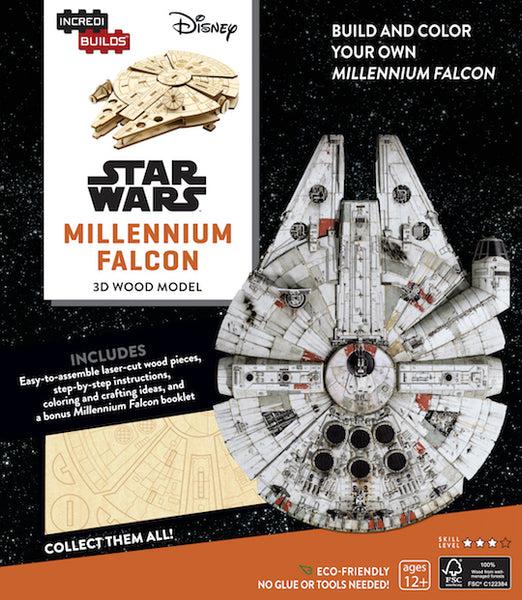 insight editions IncrediBuilds: Star Wars: Millennium Falcon 3D Wood Model – Insight Editions