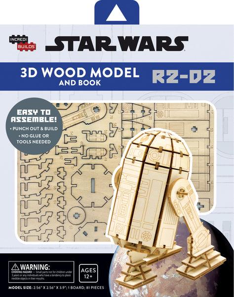 insight editions IncrediBuilds: Star Wars: R2-D2 3D Wood Model and Book – Insight Editions